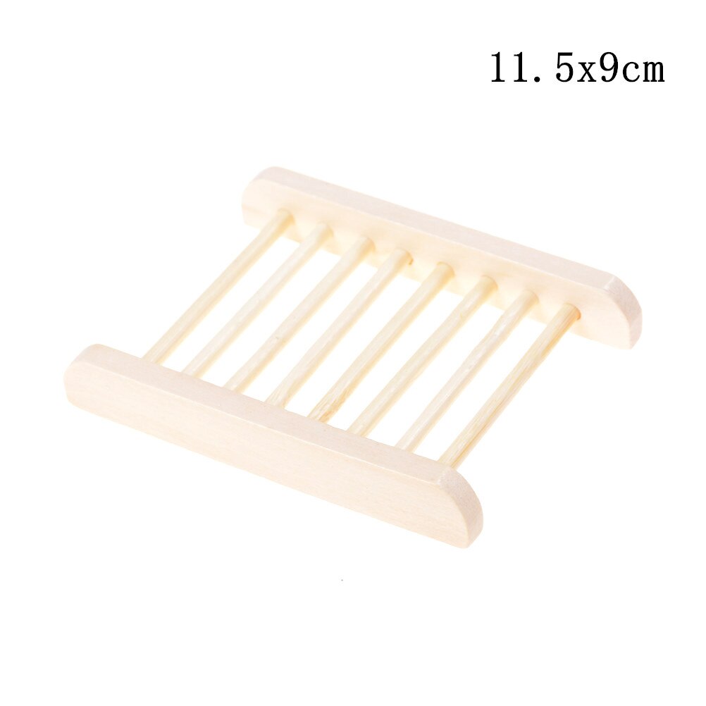12Styles Natural Carbide Wood Soap Dish Wooden Soap Container Travel Wood Soap Box Shower Plate Bathroom Soap Holder: style2