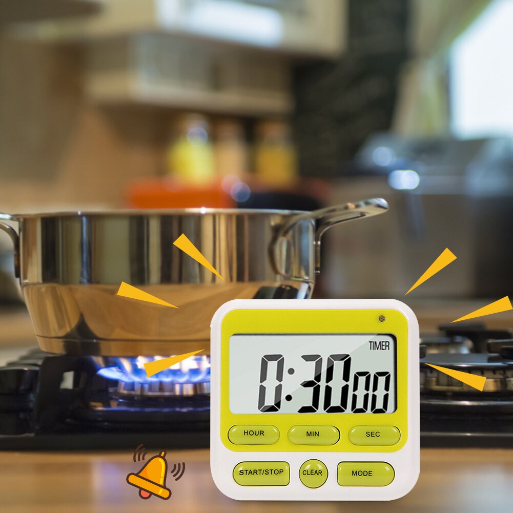 Digital Stopwatch Kitchen Cooking Countdown Timer Alarm Reminder Clock
