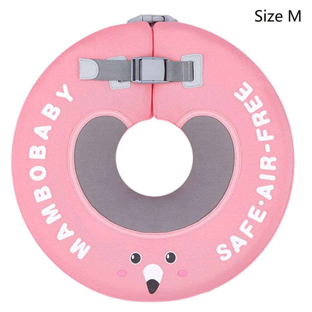 Niet-Opblaasbare bebé Hals flotador mal Zwemmen flotar Speelgoed Zwemmen entrenador Voor 0-12 maanden 0-10Kg bebé Zwemmers: Flamingo pink M