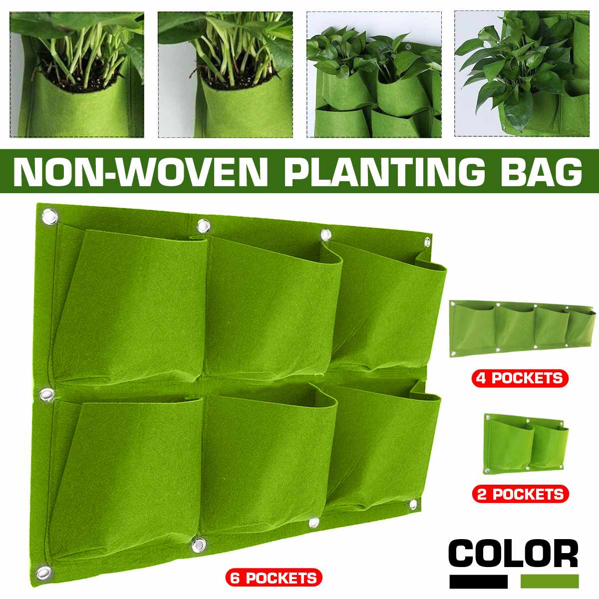 Verticale tuin 4 zakken, Vilt, Plantzakken, Nu 4,96 - Advertentie 1105455