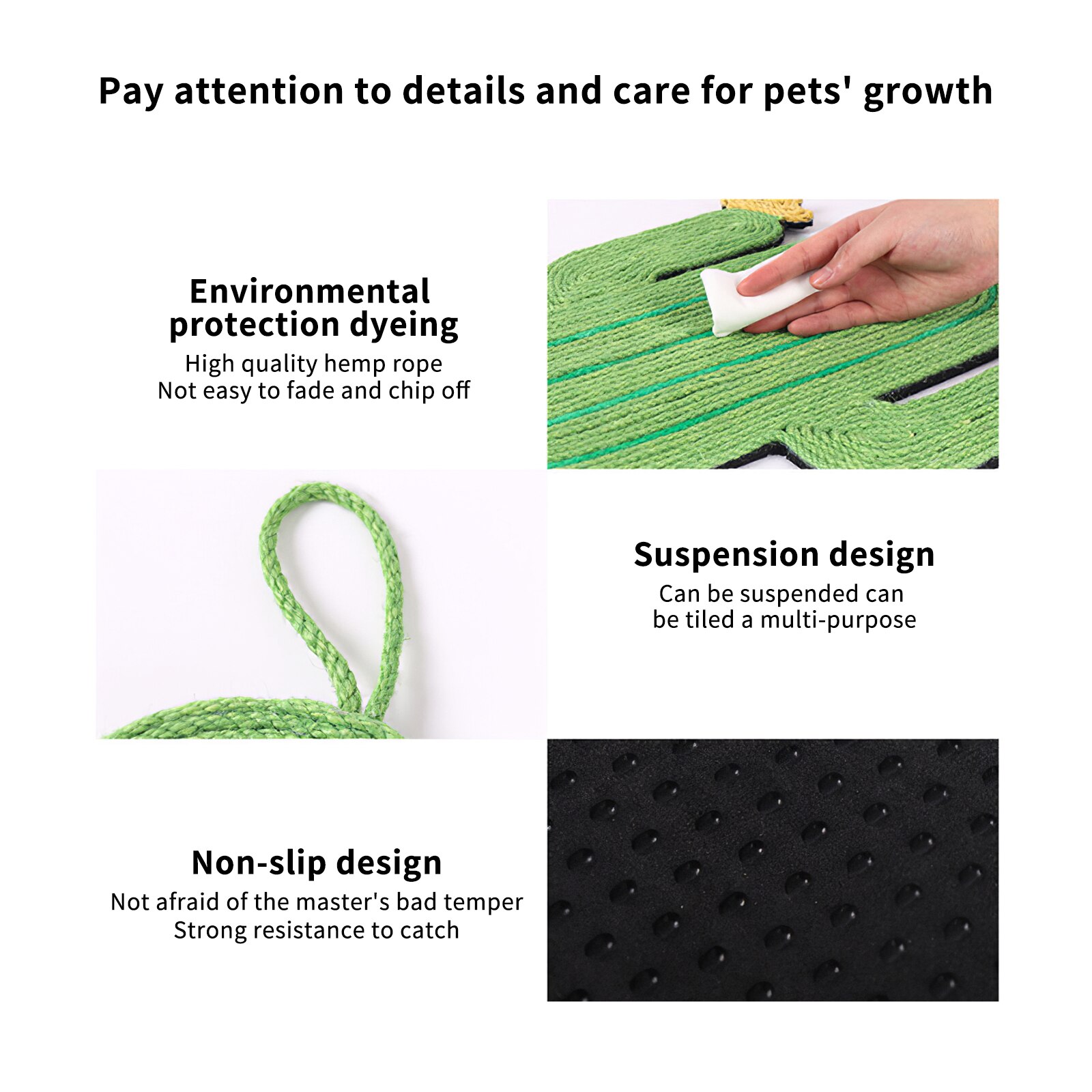 Pet Toys Cat Scratch Pad Cat Cactus Corrugated Pad Scratching Rest Corrugated Paper Pad Cats Grinding Nail Scraper Protect