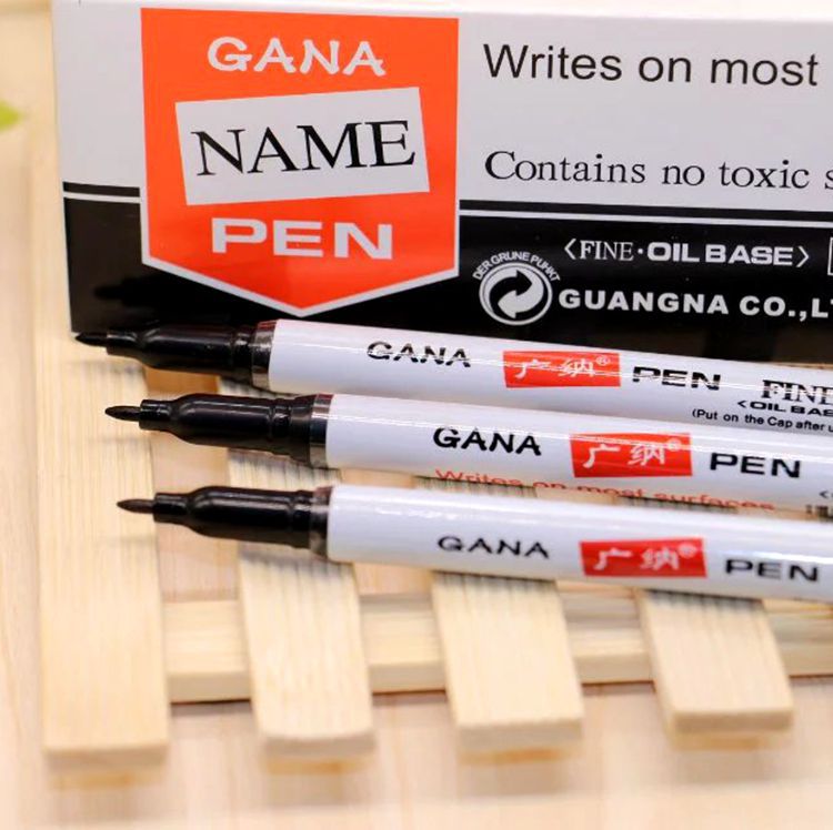 Small headed marker pen Mark Oily Optical Disc Glass Ceramic plastic marker signature marker pen Zebra same style