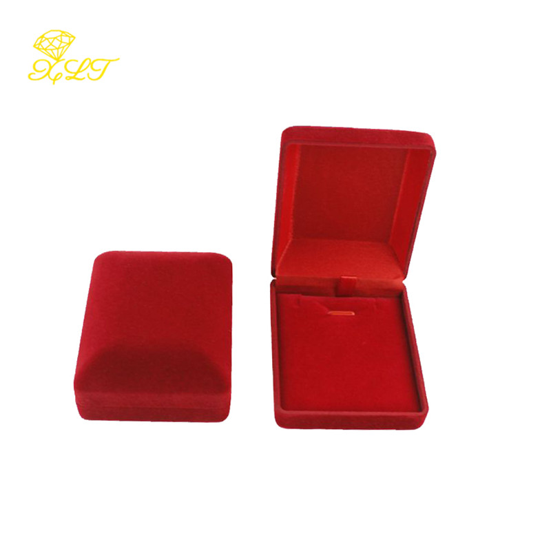1pc Jewelry Box For Pendant Display Boxes Jewellery Pendant Packaging Storage Box Necklace Holder Pendant Box Storage Case: GRAY