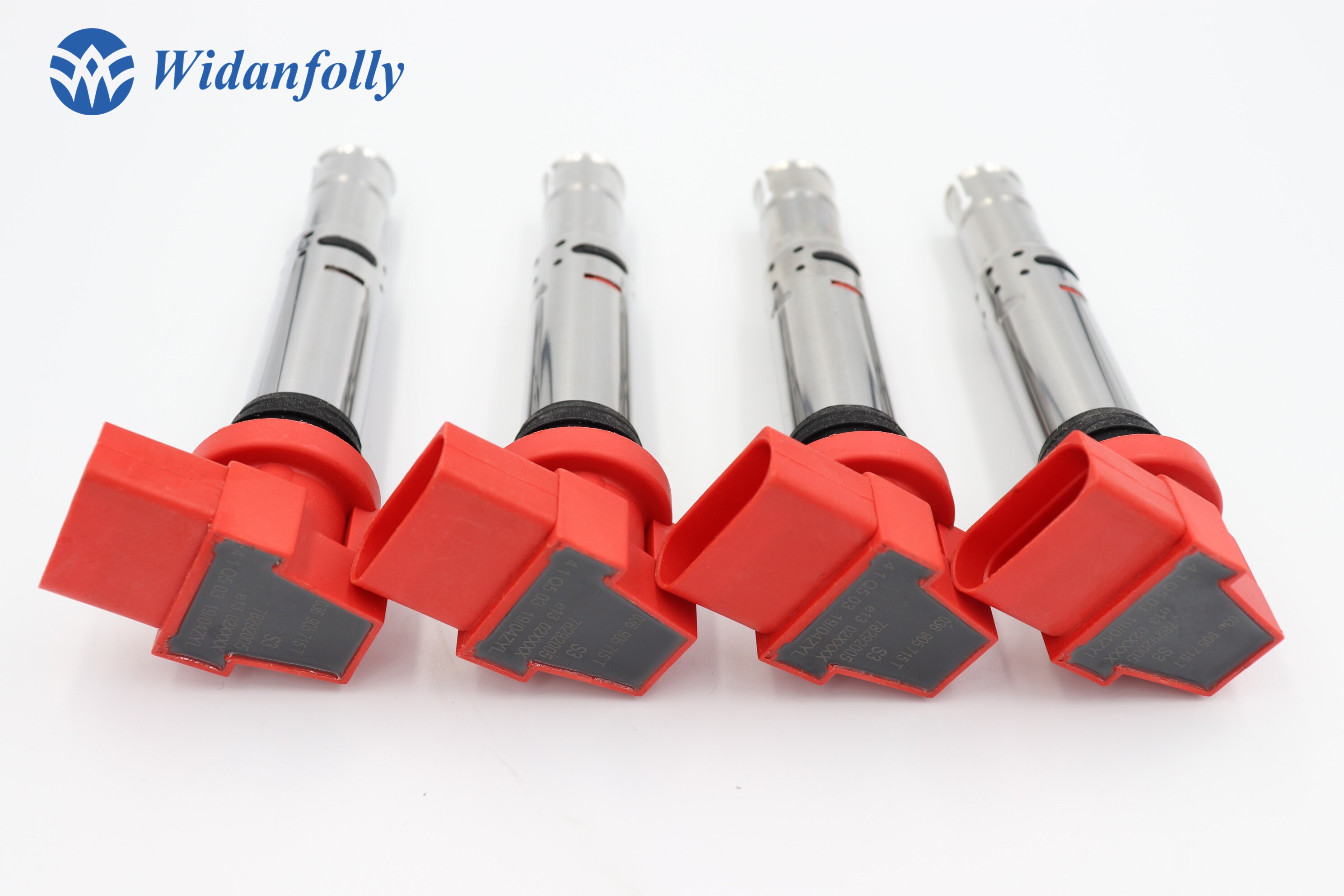 Widanfolly 4 PCS Ignition Coil For Golf Jetta Bora Beetle Polo Sharan Tiguan A1 A3 Octavia 1.6 1.4 036905715F 036 905 715 F