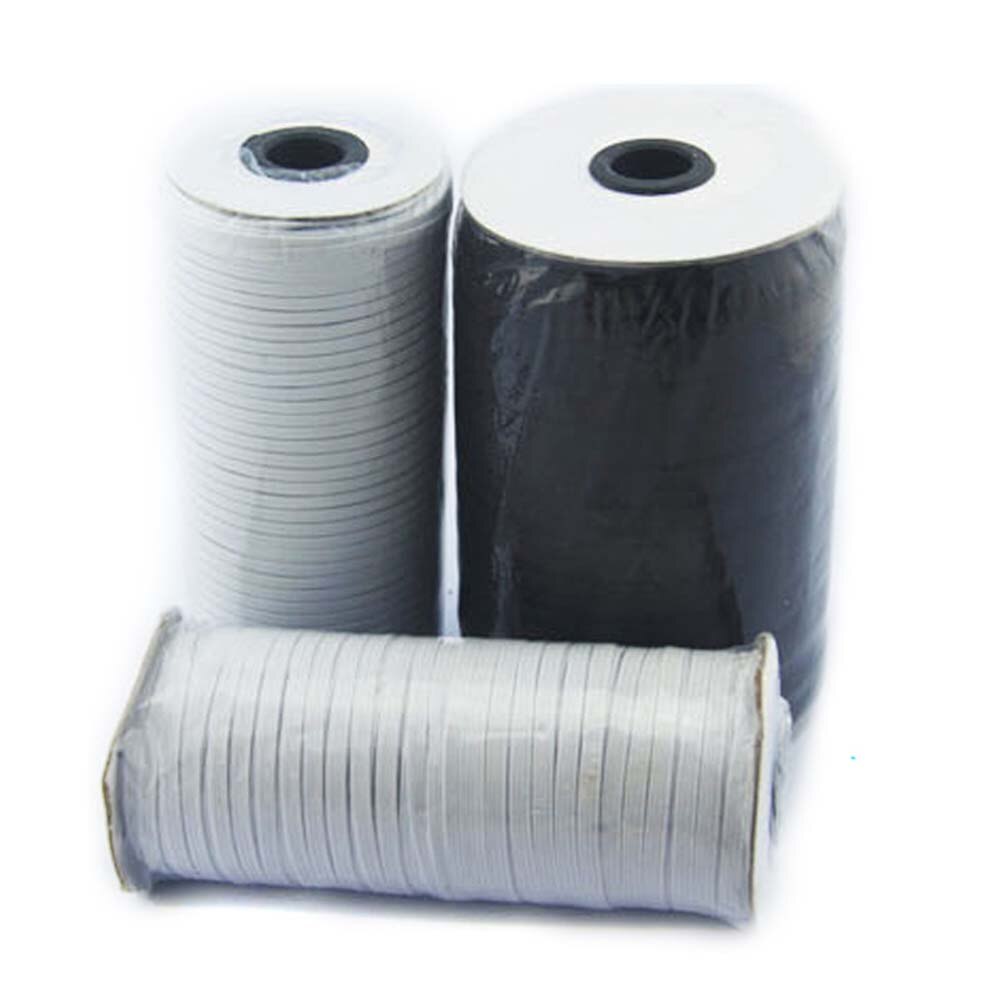 Ruban élastique en Spandex à haute élasticité, 4/4/5/6/8/10/12mm, 4 mètres/lot, garniture de bande, tissu de couture, accessoires pour vêtements de bricolage