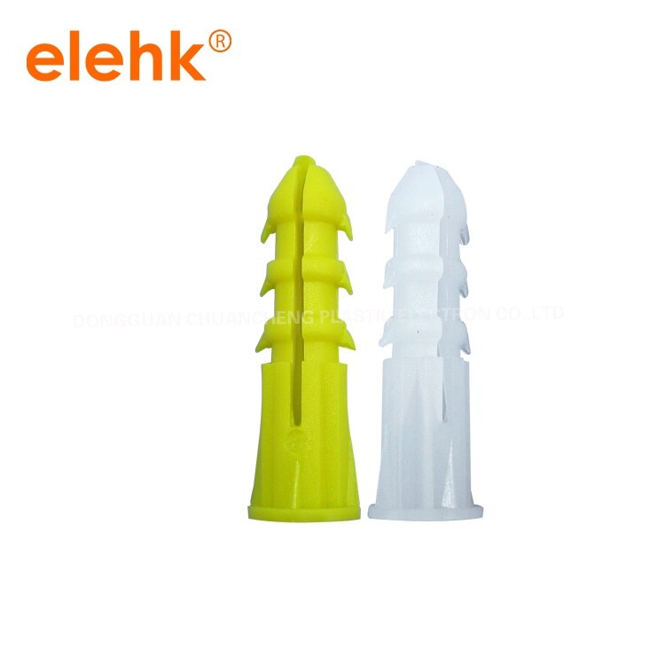 Plastic Expansion Anchor Bolt Plastic Wall Plug Fast 100pcs 5x22mm (Drill Dia 5mm)