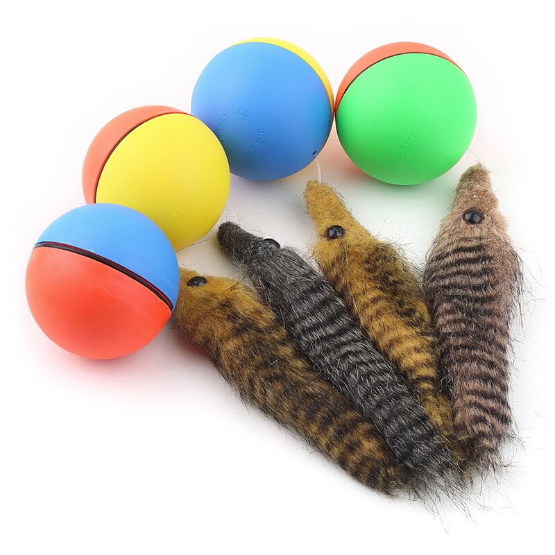 Comadreja eléctrica de Castor para mascotas, juguetes para gatos y perros, comadreja de juguete eléctrica, pelota rodante de Castor para perros y gatos, Juguetes Divertidos y móviles