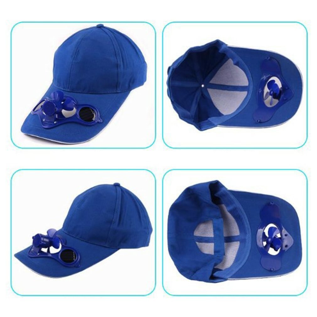 Sunscreen Powered Fan Hat Summer Outdoor Sports Hat Sun Protection Cap With Solar Fan Bicycle Climbing Baseball Cap