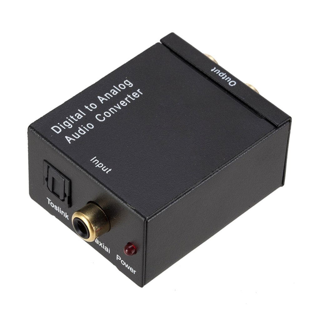Digital Fiber Coaxial To Channel Decoder Amplifier Audio Coaxial/Digital Fiber To Analog Audio Converter Decoder