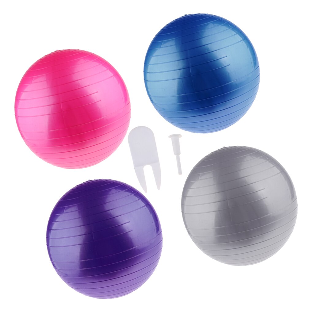 Anti-burst Yoga Ball Exercise Equipment for Workout Program at Gym, Home,Travel, Office