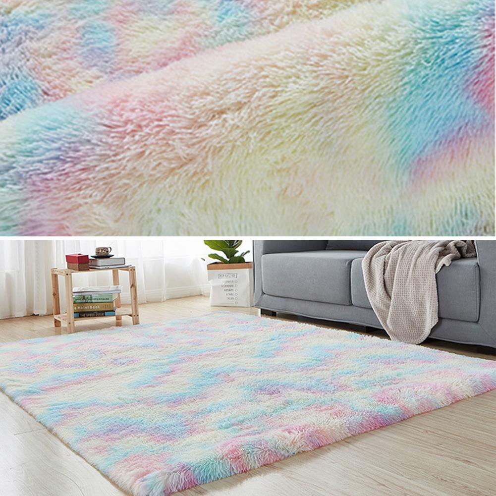 Tie Verven Regenboog Kleuren Tapijt Pluche Zachte Tapijten Voor Slaapkamer Woonkamer Anti-Slip Floor Mat Kinderkamer Tapijt tapijten Home Decor
