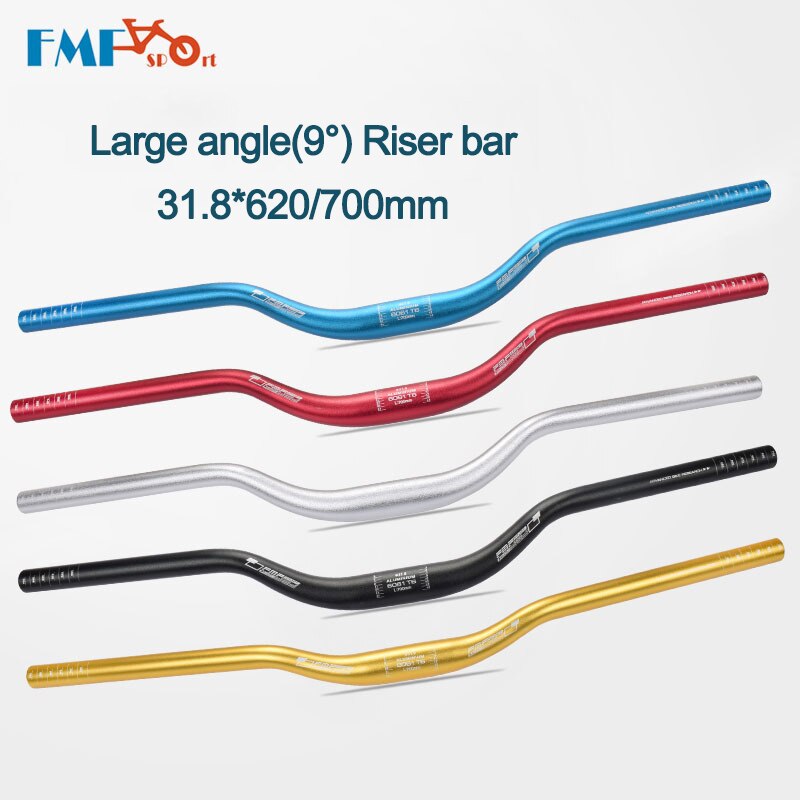 FMFXTR – guidon de vtt plat/surélevé en alliage d'aluminium haute résistance, partie droite de vélo, 31.8x620/700mm