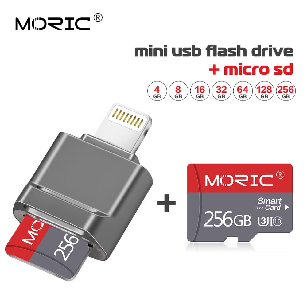 Moric Usb 2.0 Naar Lightning Otg Data Adapter Voor Iphone 12 11 Pro Xs Max Xr X 8 7 6 6S Ipad Tablet Converter Data Sd-kaart U Disk