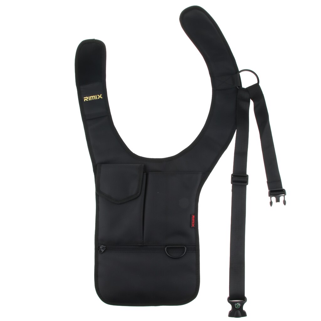 Bolso de hombro oculto antirobo con bolsillo de nailon para teléfono Mp3, bolsa de almacenamiento para hombres y mujeres