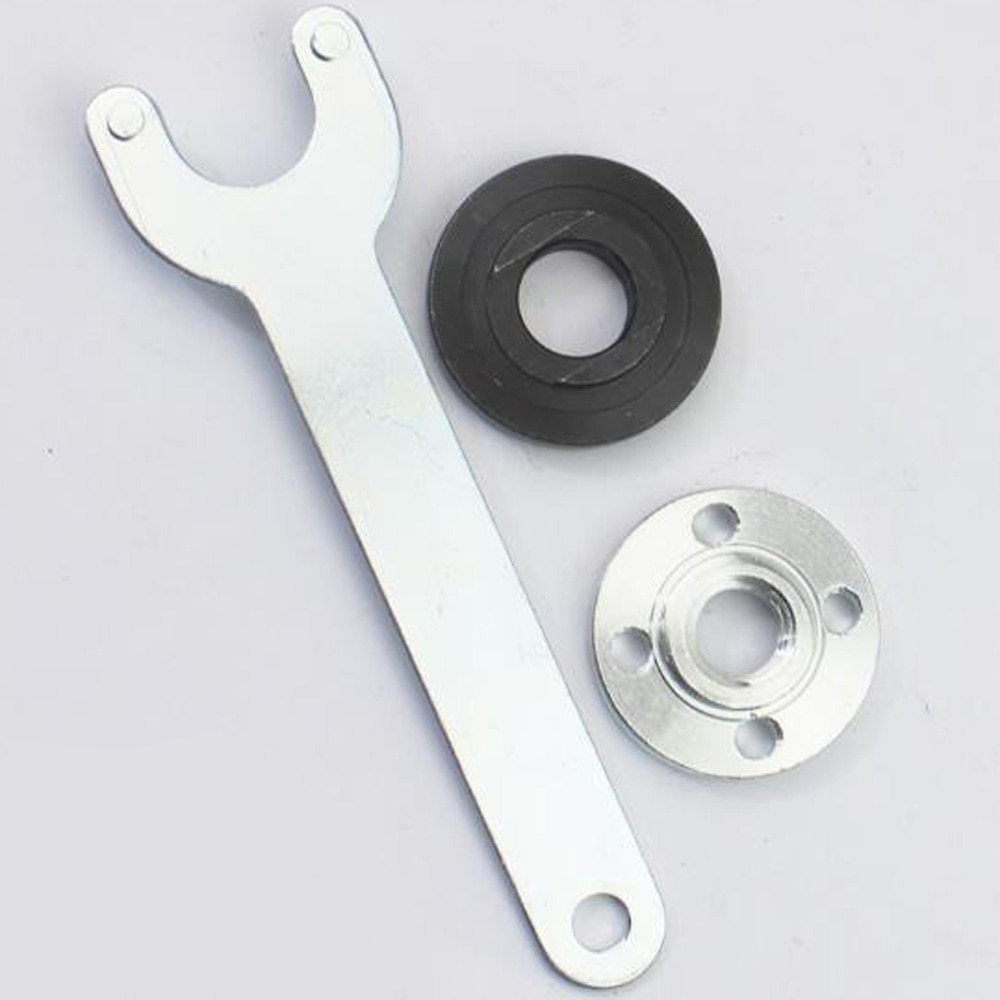 Metal Angle Grinder Flange Spanner Wrench Kit For Grinder Accessories W/ Lock Nut Tool