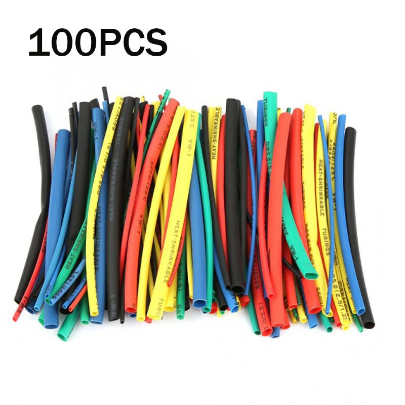 100Pcs Krimpkous Kit Isolatiebekleding Polyolefine Krimpen Diverse Krimpkous Wire Cable