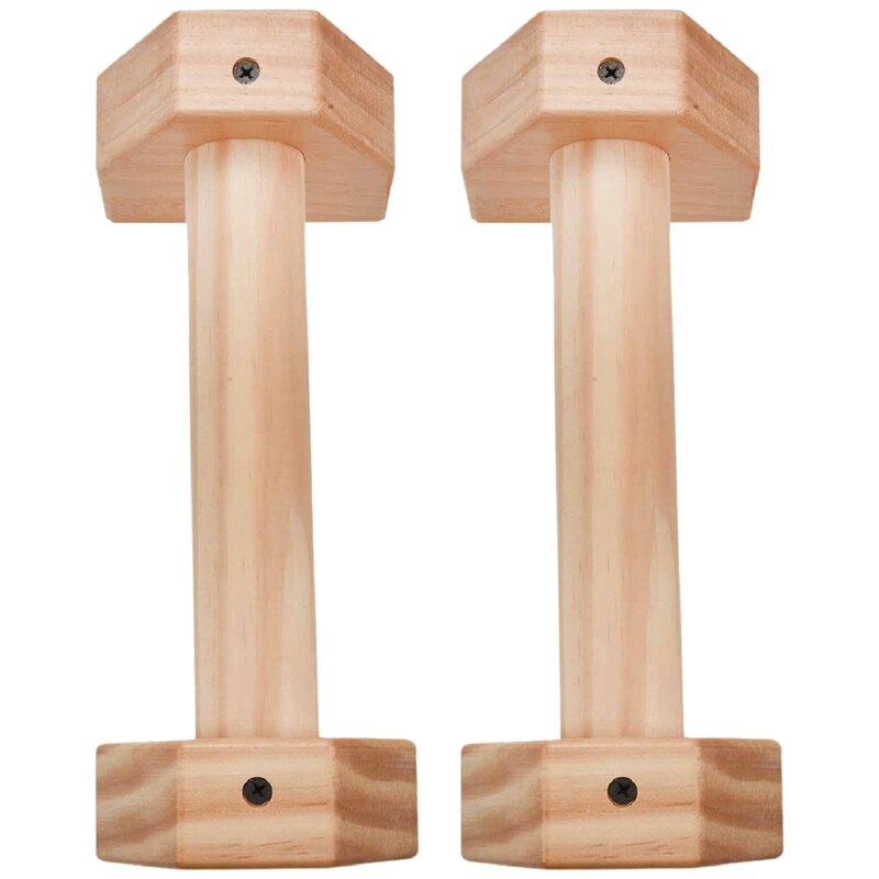 Support de Fitness en bois, 1 paire, barre de traction, barre de poitrine, pour la musculation