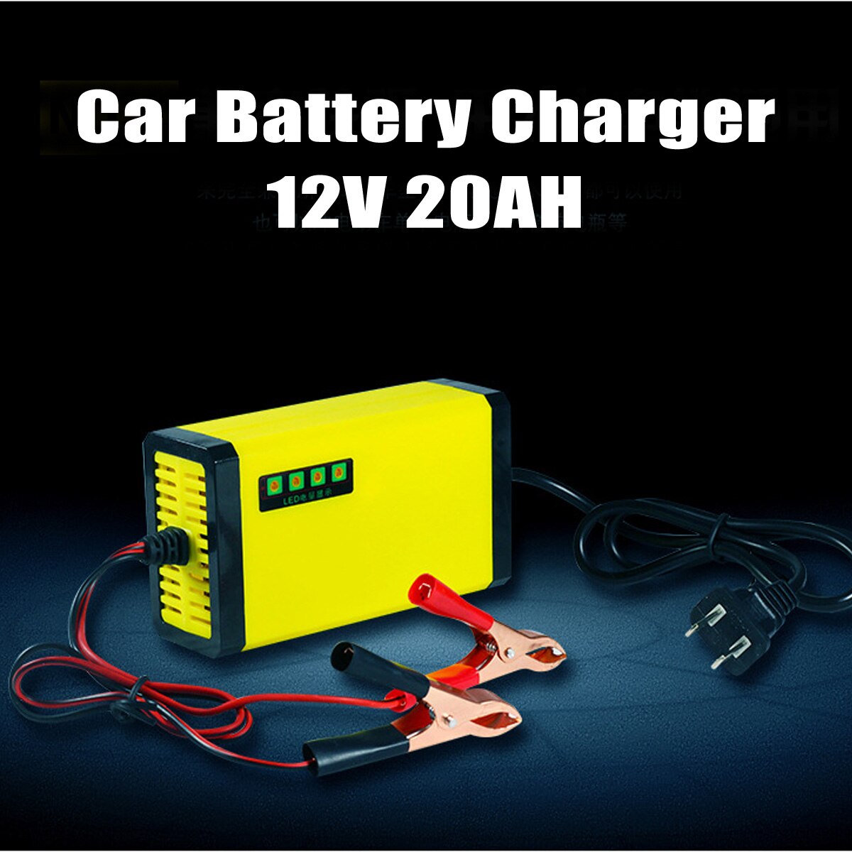Abs 12v 2ah-20ah auto motorfiets slimme automatische acculader onderhouder us plug