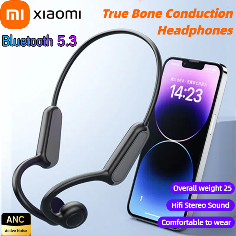 Xiaomi true Bone Conduction Wireless Earphones Bluetooth 5.3 Waterproof Headphones Ear Hook HIFI Stereo Music Earbud With Mic
