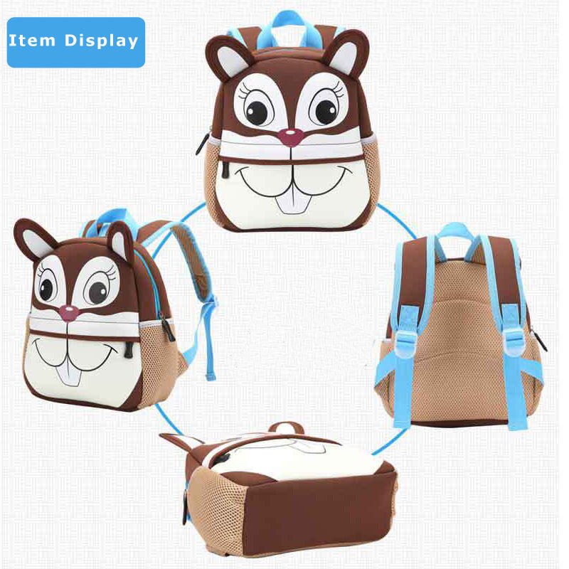 Cute 3D Cartoon Animal Kid Backpack Children Toddler Baby lovely Schoolbag Kindergarden Bag for Girls Boys Backpack