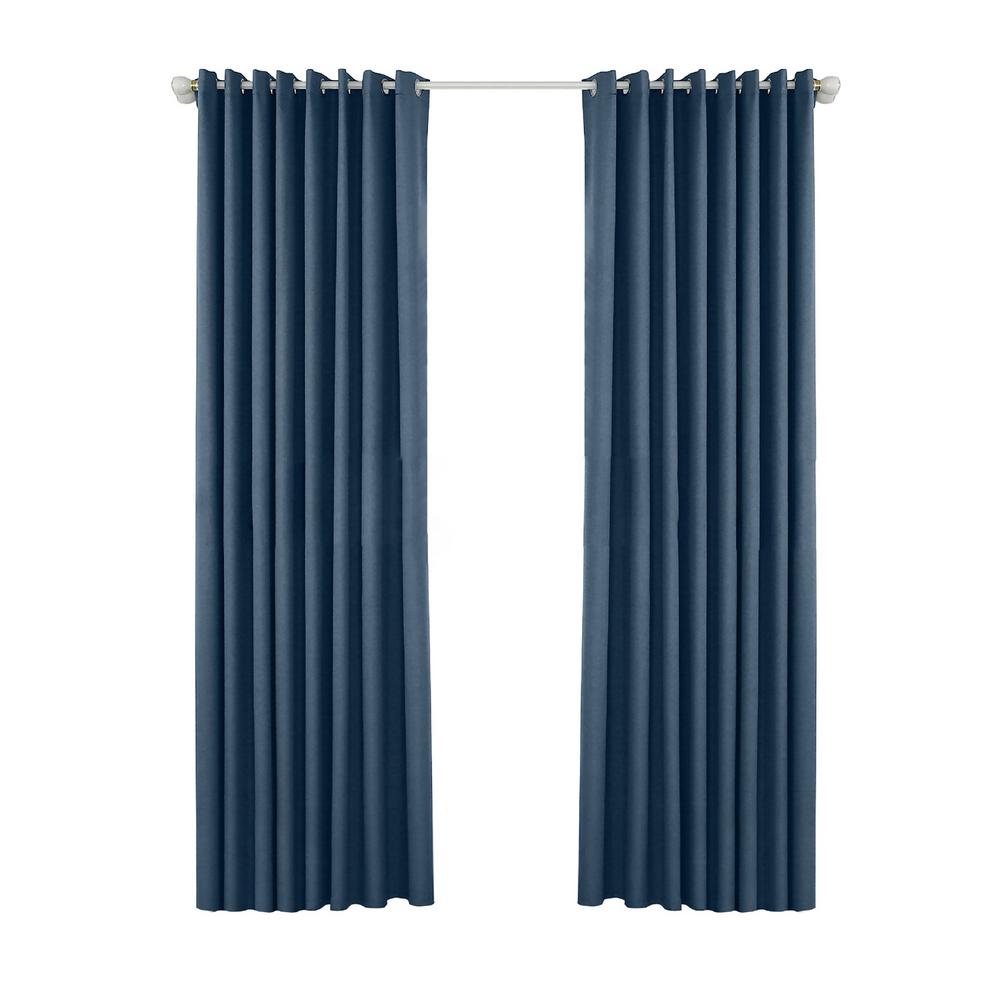 Outdoor Curtains For Patio Rustproof Grommet Top Waterproof Window Curtain Drapes For Porch,Pergola,Cabana,Gazebo 134x210cm: dark blue