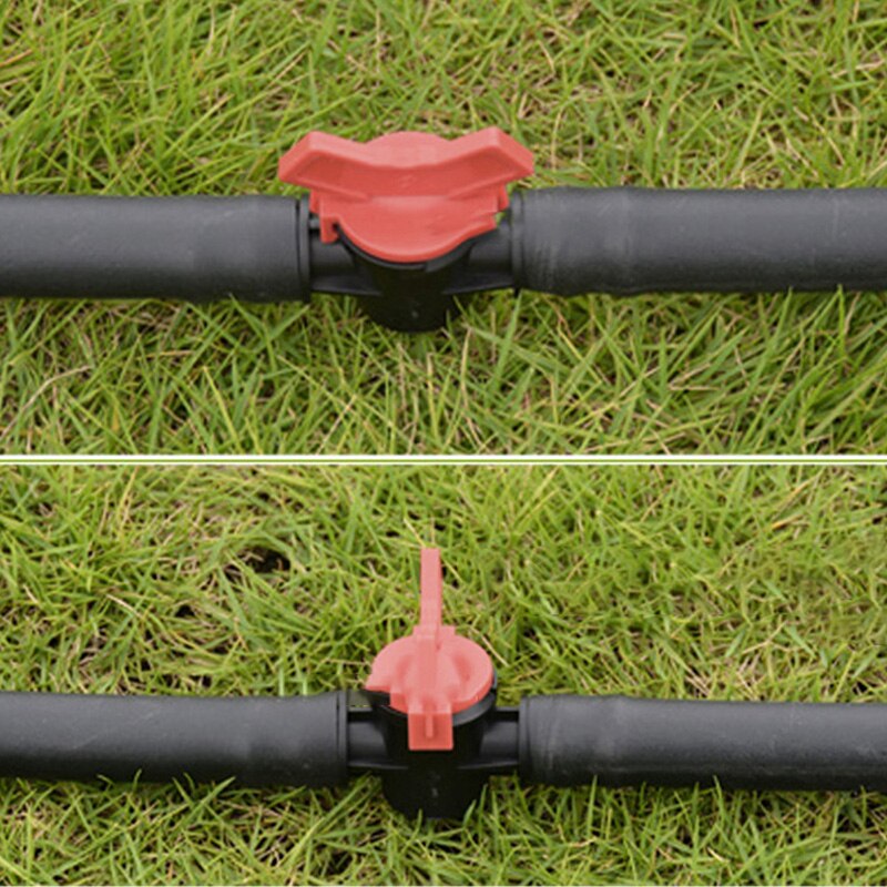 16mm 20mm pe rörkopplingar mini kulventil bevattning droppslang mutter lås kopplingar hi tub pipe vatten brytare