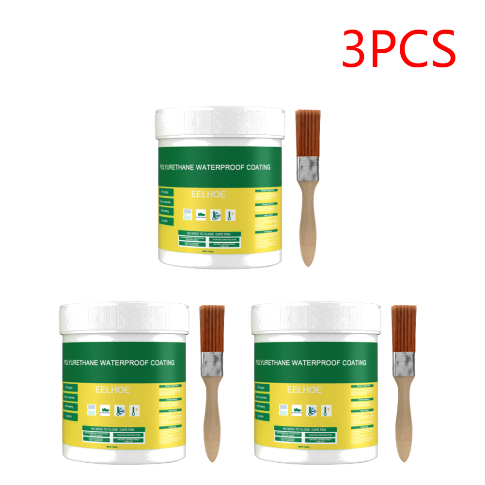 1/2/3 Stuks 30-300G Waterdichte Coating Kit Transparante Onzichtbare Pasta Lijm Met Borstel lijm Reparatie Thuis Dak Badkamer: green