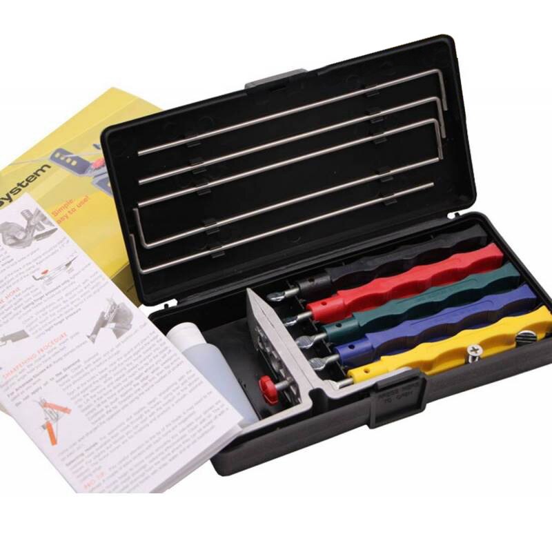 4 stuks wetsteen 3nd stalen rand wicked lansky messenslijper slijpsysteem nieuwste vaste hoek slijper