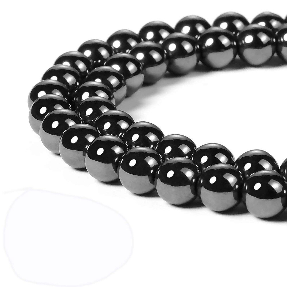 4-12mm AAA+ Black Onyx Agates Gem stone Natural Stone Beads for Jewelry Making Round Loose Strand Beads DIY Charm Bracelet 15"