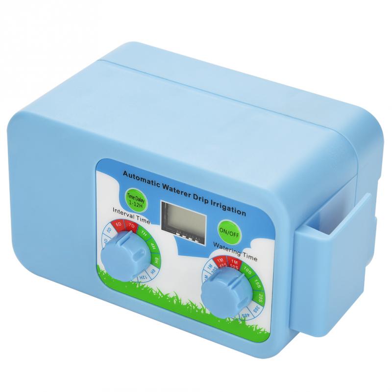 Garden Irrigation Controller LCD Display Automatic Watering Timer System Pump Electronic Rain Sensor Irrigation Controller