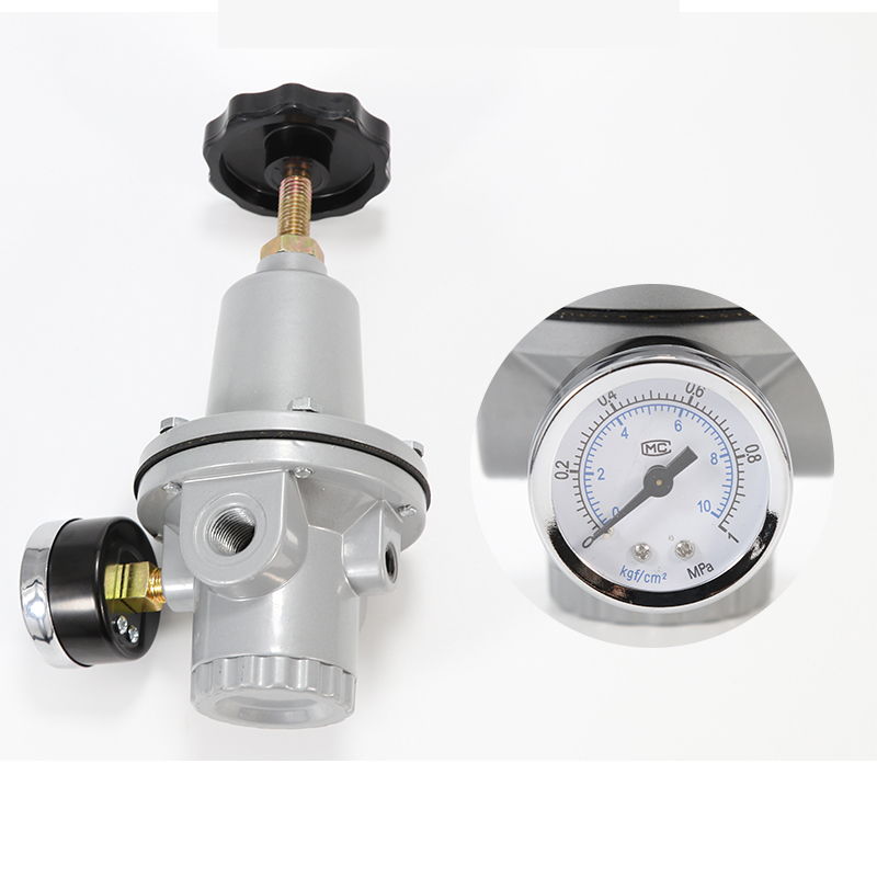 Pneumatische Qtyh Hoge Druk 0 ~ 40 Bar Luchtregelaar Met Meter Poort 1/4 3/8 1/2 2 Inch Bsp 1/2 "Qtyh QTY-08 10 15 20 25 32 40 50