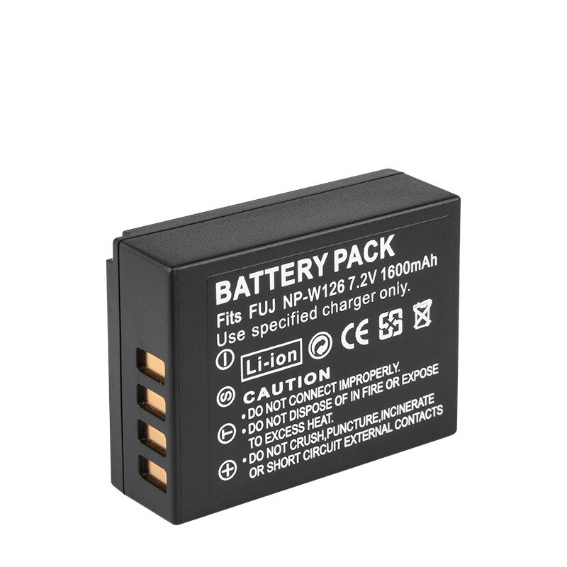 NP-W126 7,2 V 1600mAh NP W126 batería para Fujifilm Fuji X-T2 X-A3 XT2 XA3 X-T20 XT20 X100F NP-W126S de lentes intercambiables