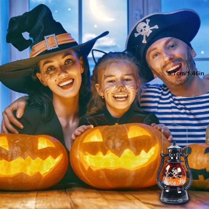 Halloween Hängen Party Licht Dekoration Laterne LED Lampe Schläger Skelette Hexe