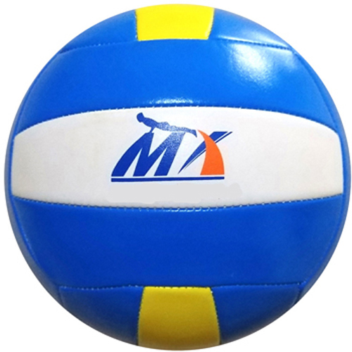 Ball 5 # Standard Volleyball dauerhaft Weichen berühren PU Volleyball draussen Strand drinnen-Ausbildung Ball Erwachsene Sport Spiel Volei Handball: Blau Gelb Blau