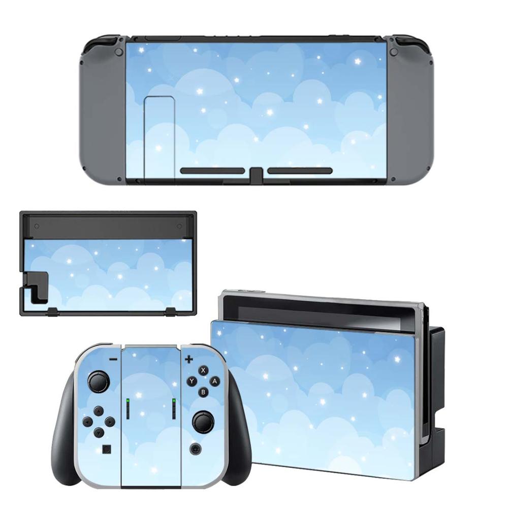 Pegatina de piel para Nintendo Switch, pegatinas de cielo estrellado para consola Nintendo Switch y controlador Joy-Con: KYSNS0838