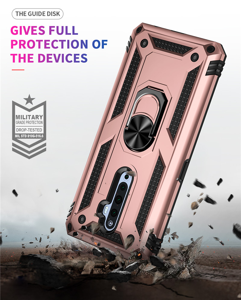 För 6 reno 2z skal stötsäkert pansarskal för reno 4 5 lite 4f 5f 5z magnetiskt fingerringhållare