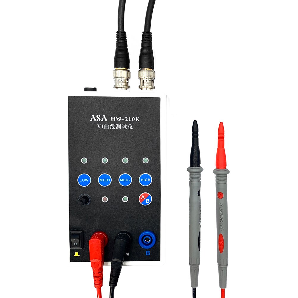 HW-210K Vi Curve Tester Handheld Draagbare Dual-Channel Printplaat Online Detectie Asa Tester 4 Gear Frequentie Afwisselend