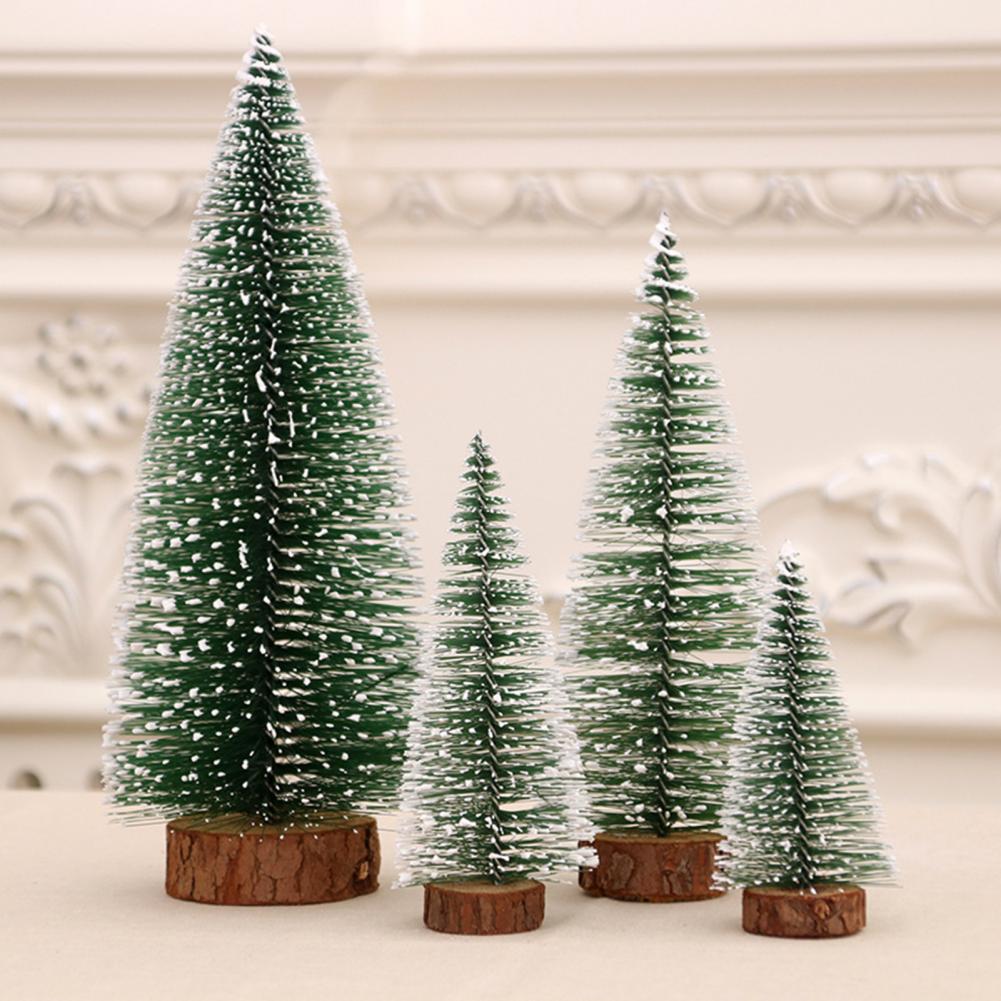 Desktop Xmas Tree Mini Christmas Tree Lightweight Plastic Miniature Christmas Tree DIY Christmas Decorations Year Decor