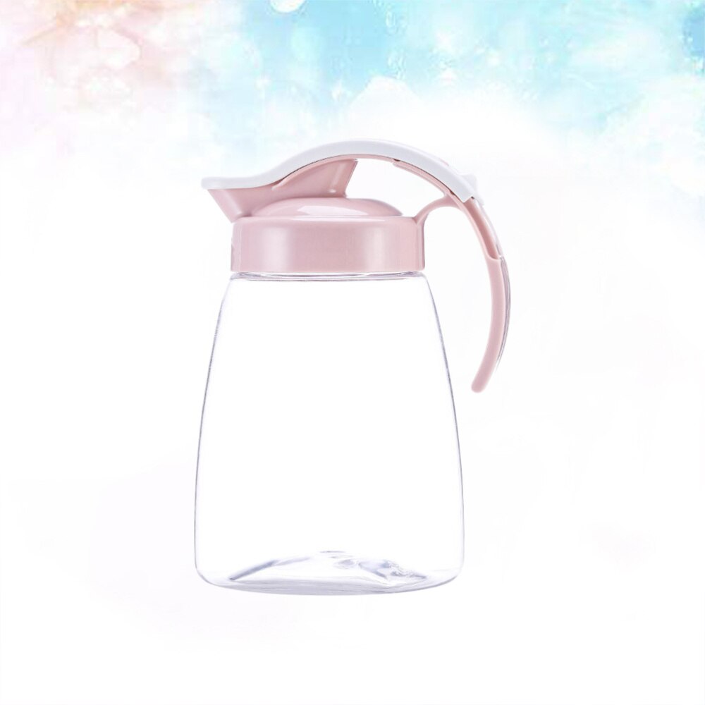Dryck förvaringsbehållare värme kallvatten kanna plast juice kanna hushåll tekanna vattenkokare - storlek l (rosa)