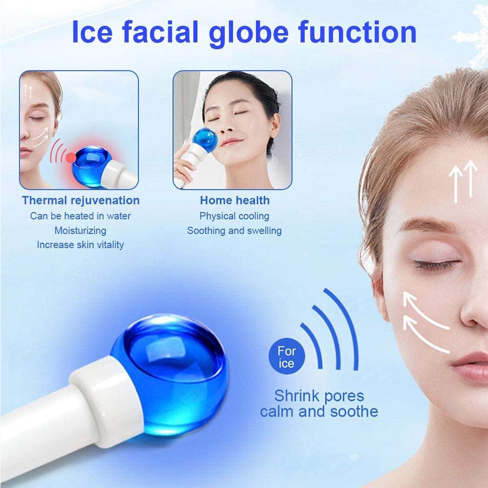 Ice Globes For Face Eye Facial Massager Face Lift Devices Cold Roller Ball Skin Care Tools Multifunctional Beauty Machine