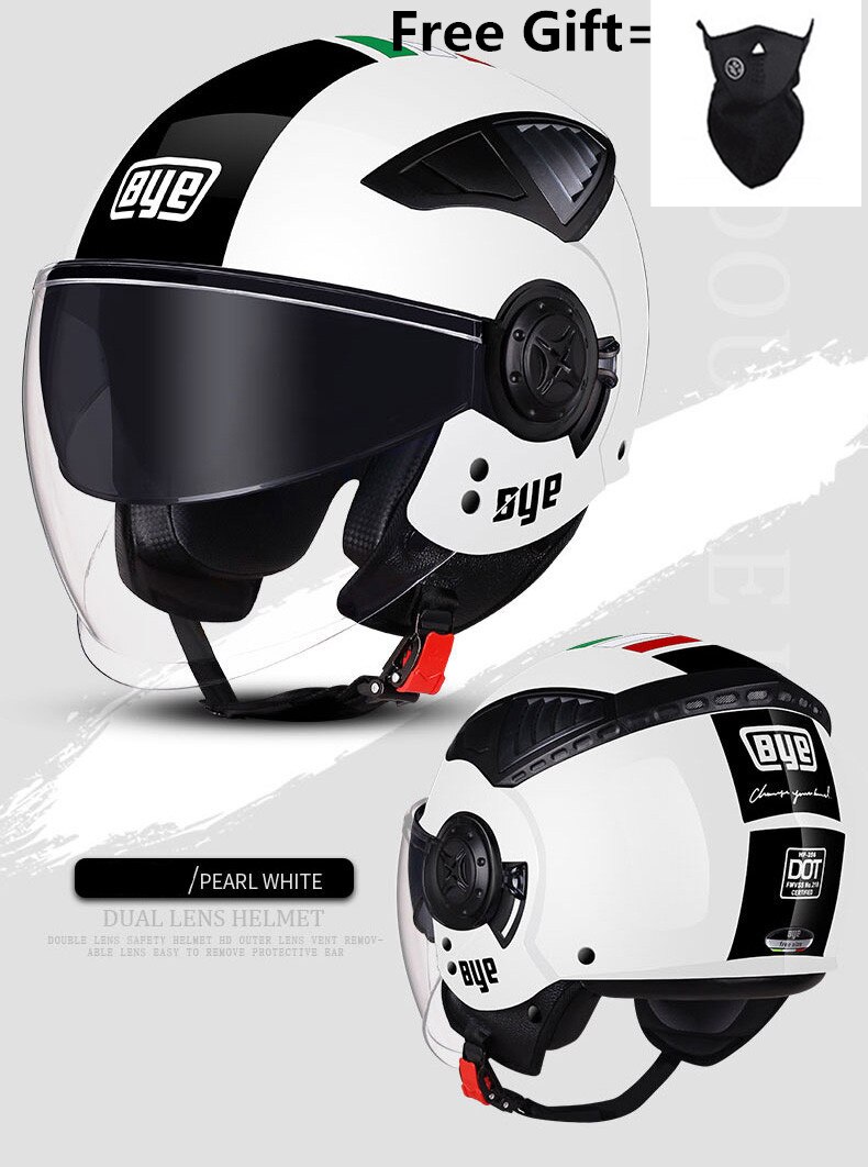 Verkoop Moto Rcycle Dubbele Lens Helm Open Moto Helmen Ece Goedgekeurd Casco Moto Racing Moto Cross Zonneklep Helm