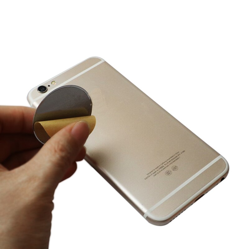 40mm okrągła metalowa płytka do magnetycznego telefonu komórkowego uchwyt samochodowy bez uchwytów z mocny klej naklejka na uchwyty do telefonów samochodowych