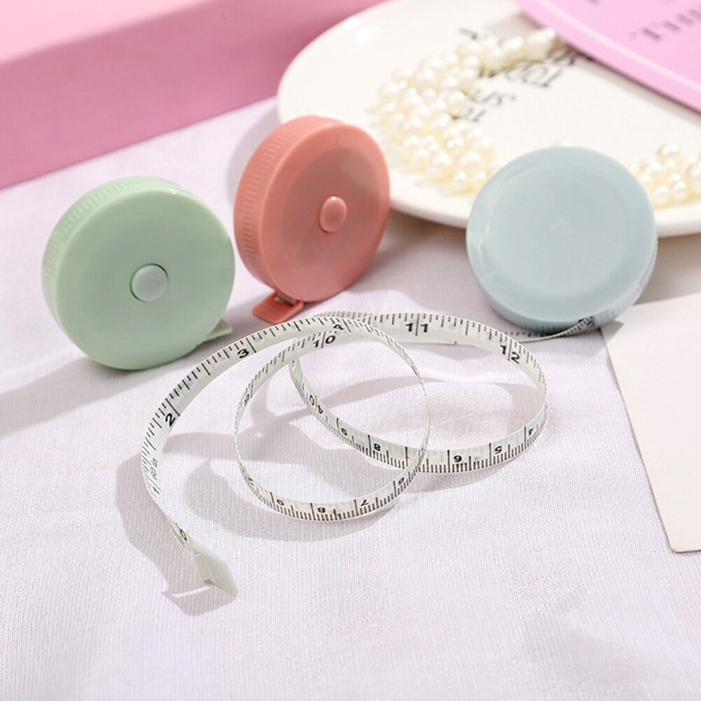 150cm/60inch Tape Measures Double-sided Retractable Body Height Measuring Meter for Waist Circumference Sewing Tailor