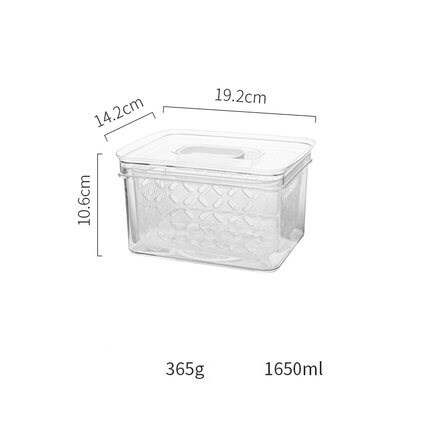 réfrigérateur alimentaire conteneurs de stockage avec couvercles cuisine stockage joint réservoir en plastique séparé légumes fruits frais boîte grand Ml: B1
