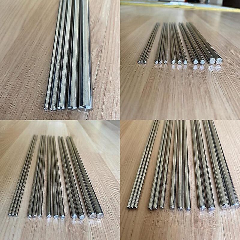 1/5Pc Stainles Steel Solid Round Rod Lathe Bar Stock Assorted for DIY Craft Tool Diameter 2mm 2.5mm 3mm 4mm 5mm 6mm 8mm 10mm14mm