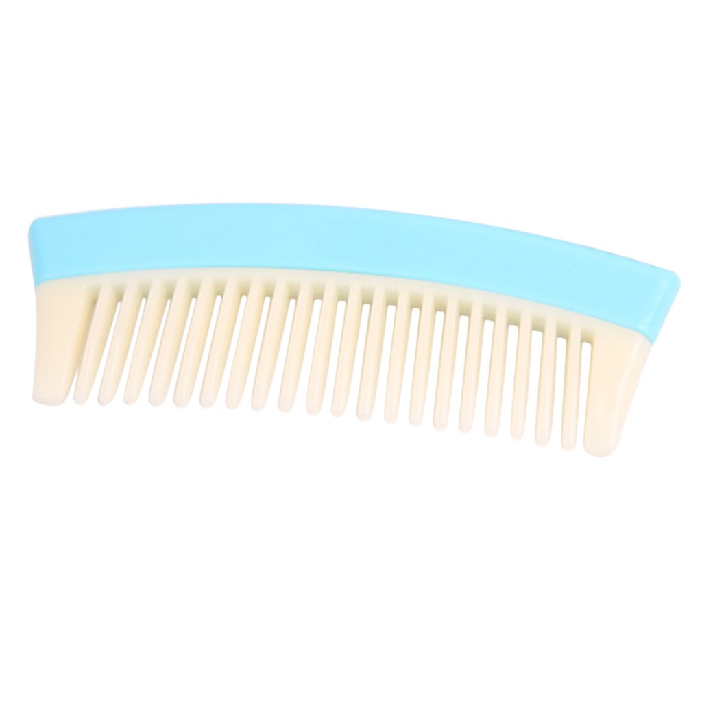 Peine Dientes anchos para desenredar el cabello peine antiestático para masaje del cuero cabelludo peine para cabello grueso rizado, 5,8'': Azul