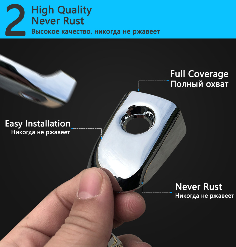 Para Renault Megane IV MK4 ~ Aotu Luxuriou cubierta cromada para manija de puerta Exterior accesorios de coche pegatinas juego de molduras