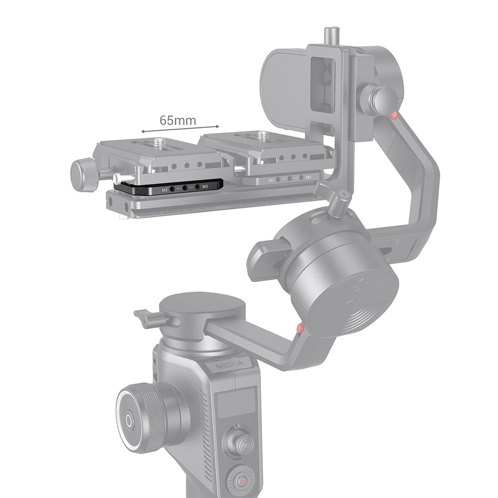 Smallrig placa de riser da câmera para moza aircross 2 câmera de equilíbrio do ajuste horizontal no cardan 2827