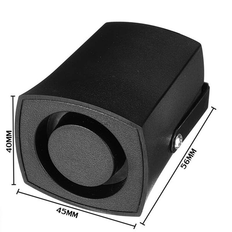 1 Pcs Horn Ring Alarm System Siren Speaker Sound Alarm Speaker & 2 Pcs Car Smart Remote Key 4 Button