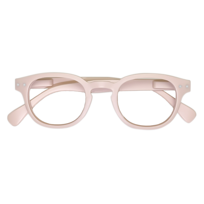 Gafas de lectura Sighttoo, gafas graduadas redondas para mujer, gafas decorativas antiazules, lentes de ordenador Leesbril Dames: Rosa / +300